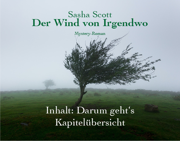 Der Wind von Irgendwo - Mystery-Roman - Inhalt - Kapitelübersicht - Oliver Koch - Sascha Scott - oliverkoch.net